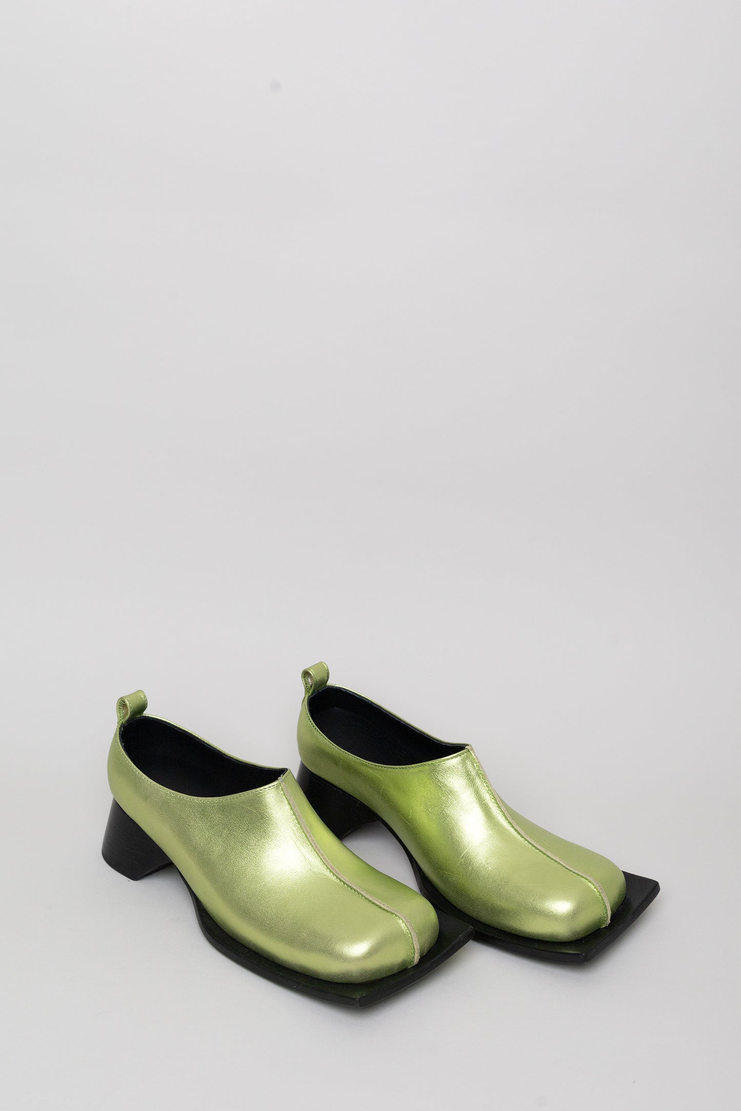 LUISA MULE - METALLIC GREEN