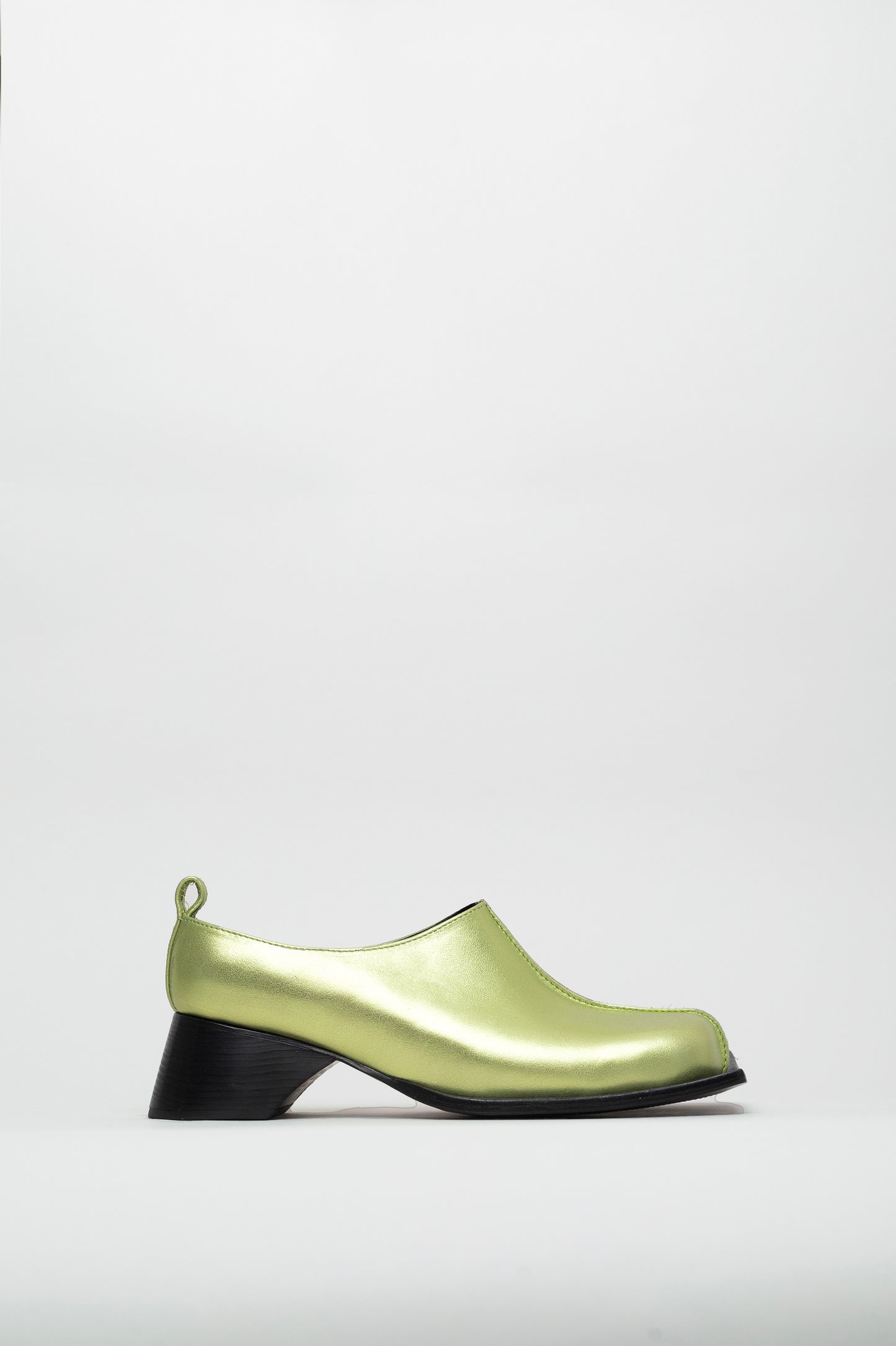 LUISA MULE - METALLIC GREEN